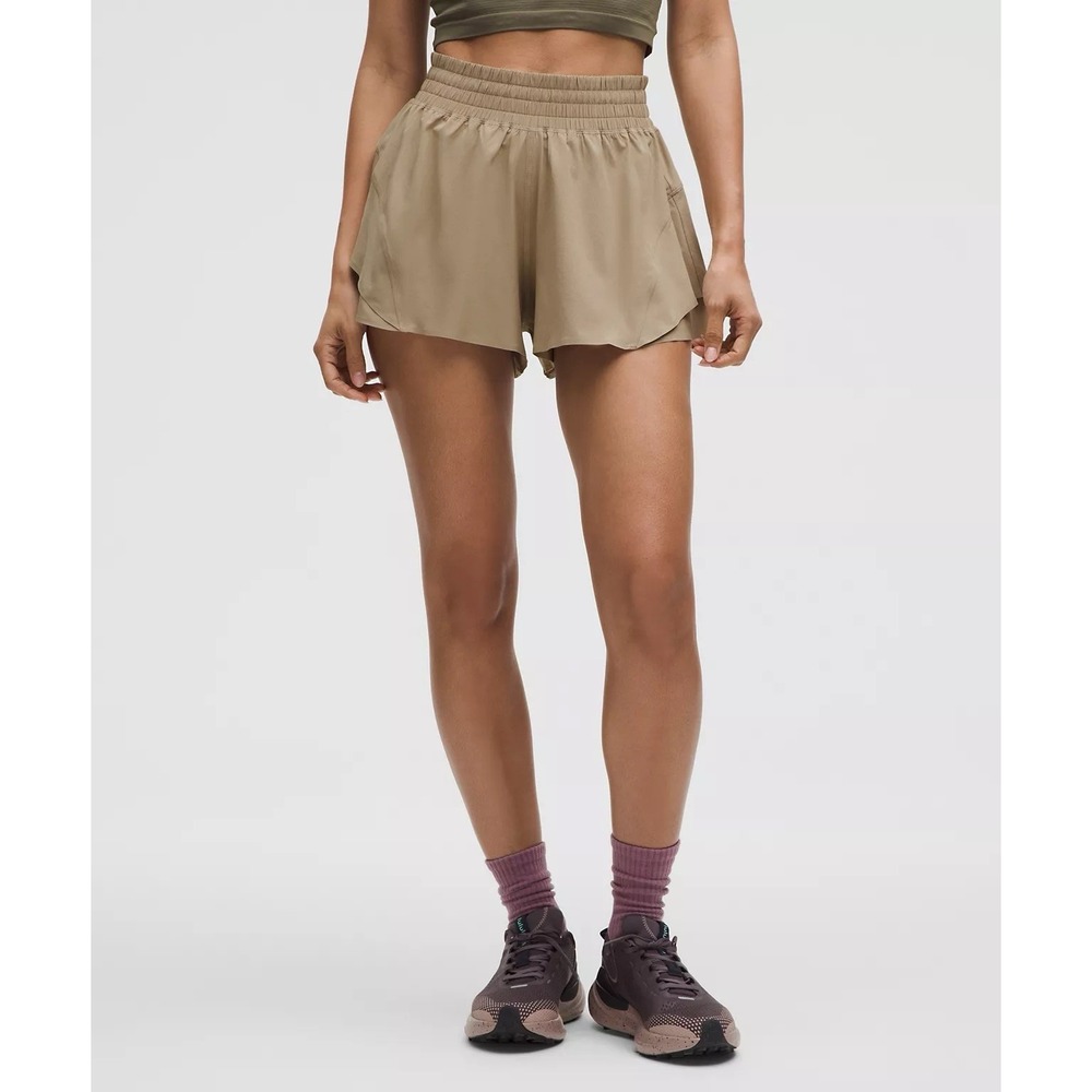 Lululemon Shake It Out High-Rise Running Short 2.5" XXS Sheer Oak Brief Liner